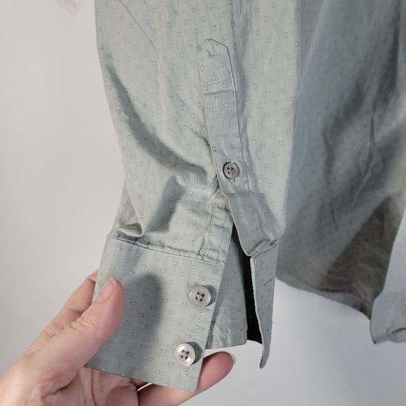 Mens Banana Republic Leggiuno Woven in Italy LS Button Front Shirt Size Large - Picture 5 of 11